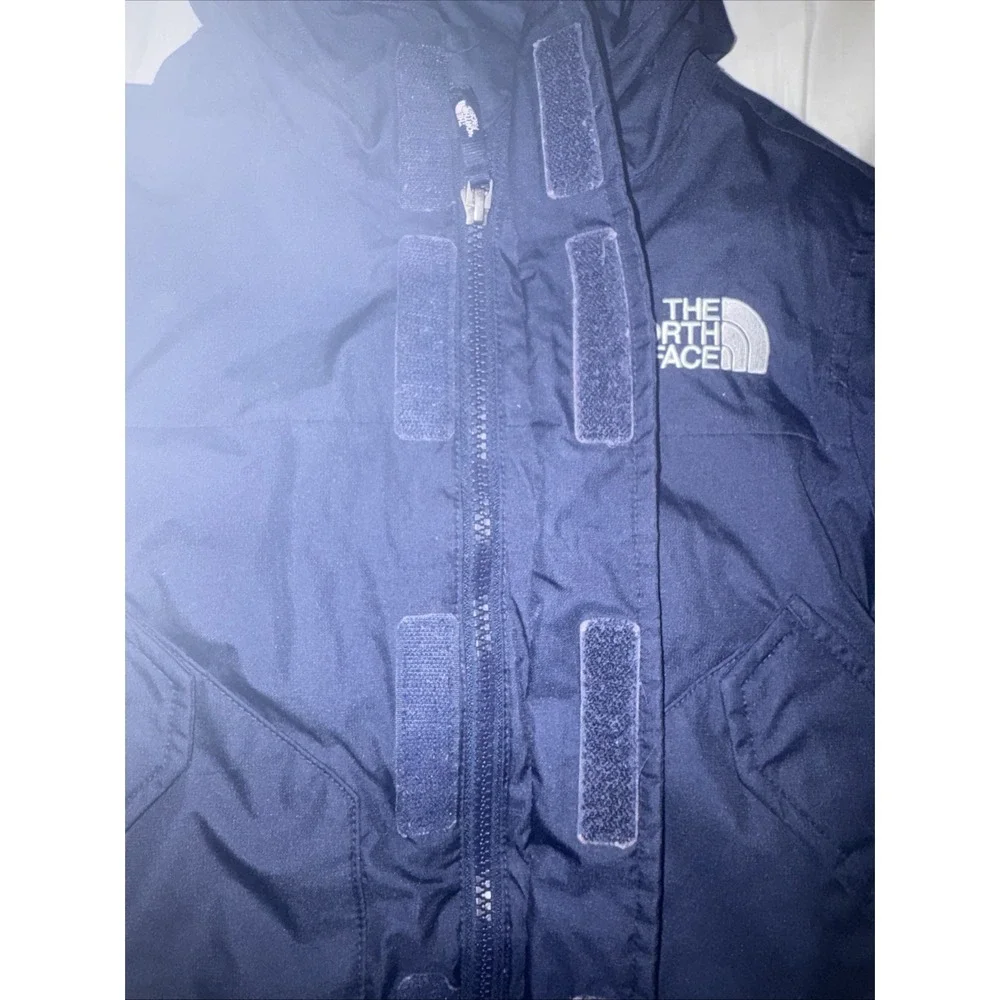 North Face Boys XXS 5 DryVent 600 Fill Down Hooded Winter Parka Navy